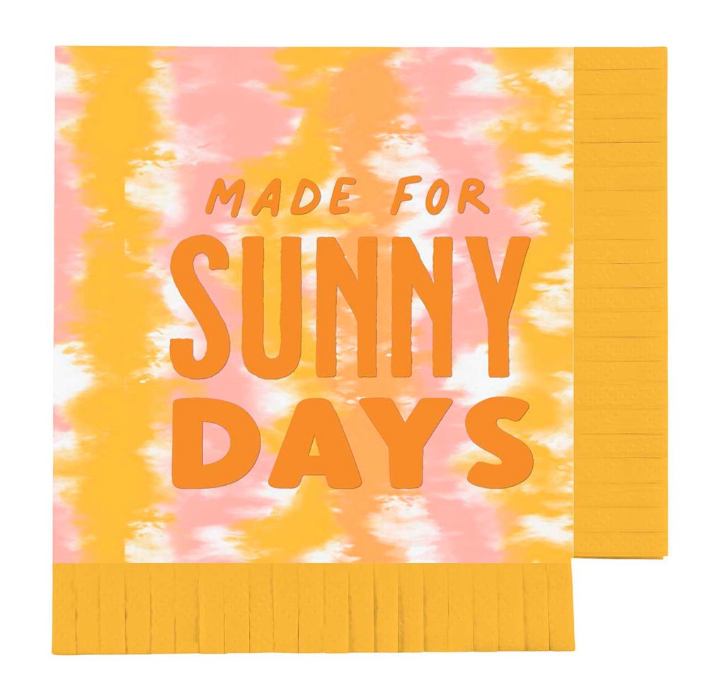 Beverage Napkins | Made for Sunny Days-Paper Napkins-Clementine WP-The Grove