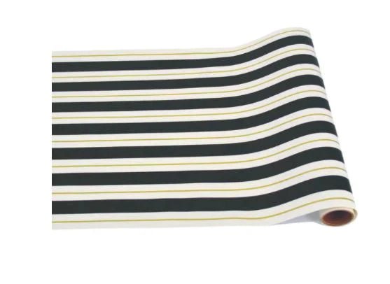 Black & Gold Awning Stripe Runner-Paper Runner-Clementine WP-The Grove