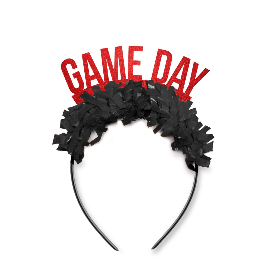 Black & Red Game Day Headband-Headbands-Festive Gal-The Grove