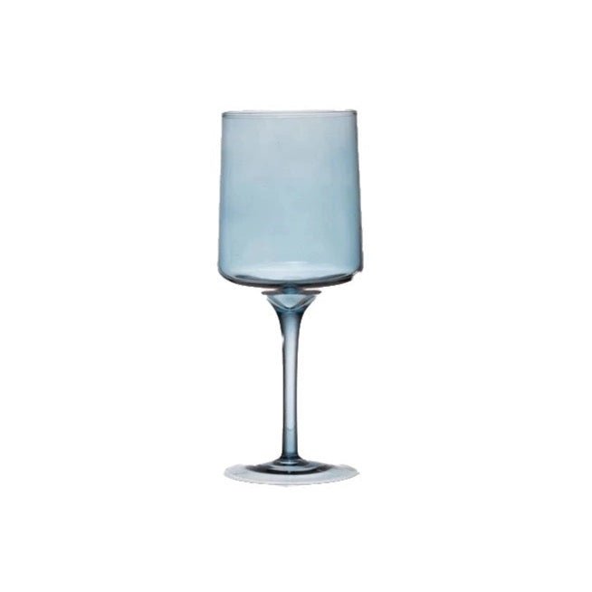 Blue Mid Century Wine Glass-Wine Glass-Clementine WP-The Grove