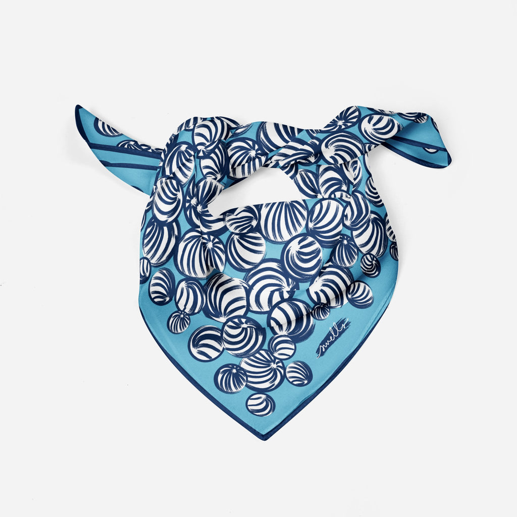 Blue + Navy Gameday Scarf-Scarf-Swells-The Grove