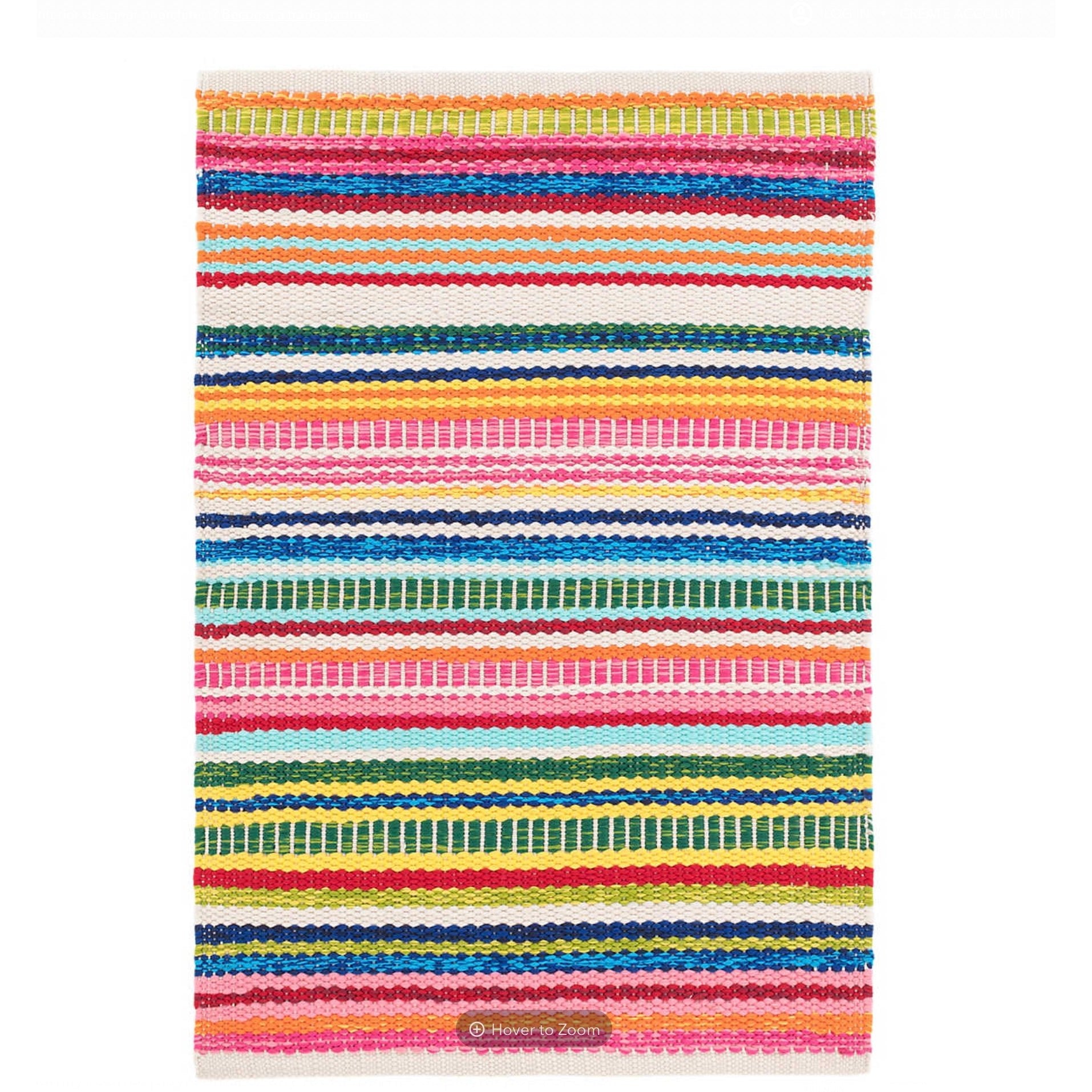 Bright Stripe Indoor/Outdoor Rug-Rugs-Dash & Albert-The Grove