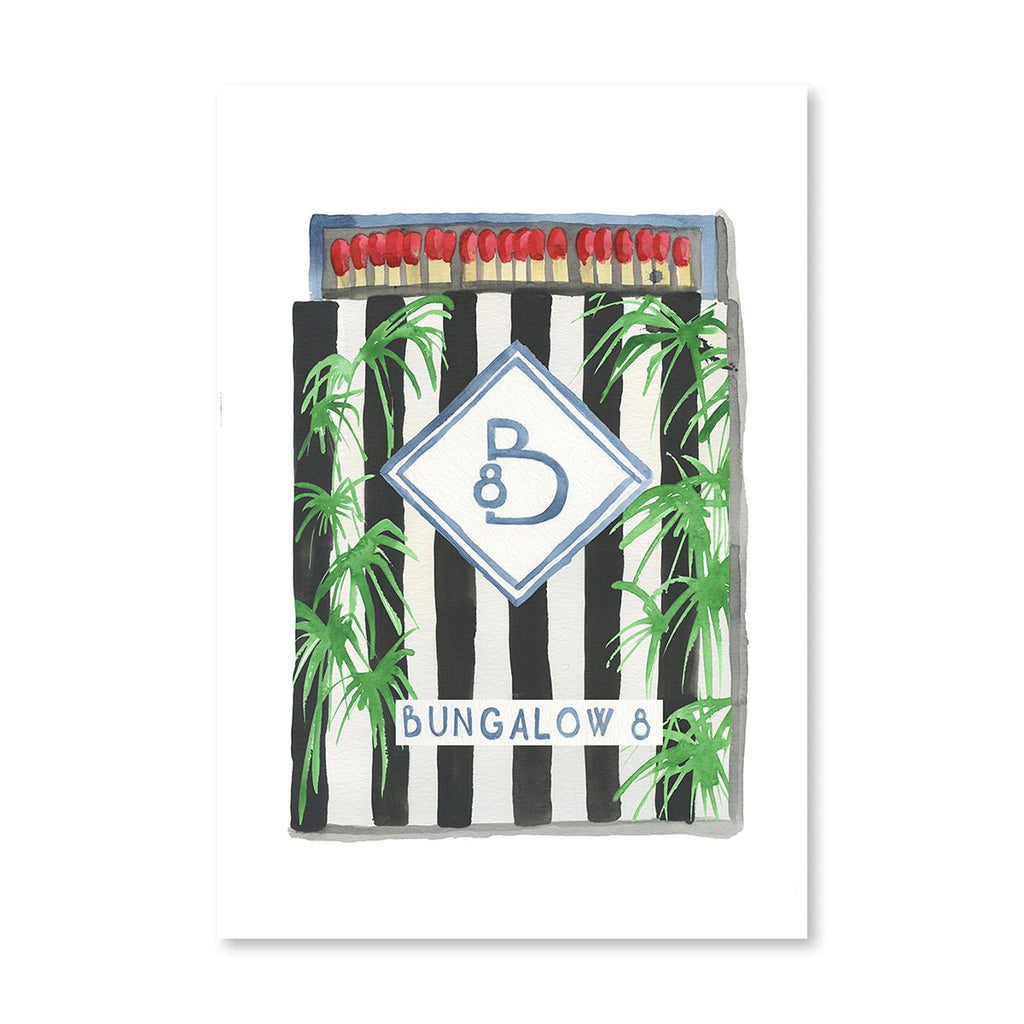 Bungalow 8 Matchbook-Art Print-Furbish Studio-The Grove