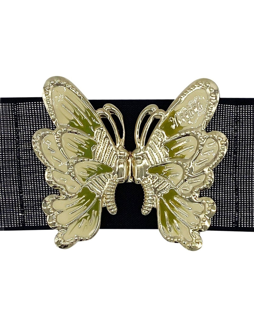 Butterfly Belt - Black Sparkle-Belts-Meghan Fabulous-The Grove