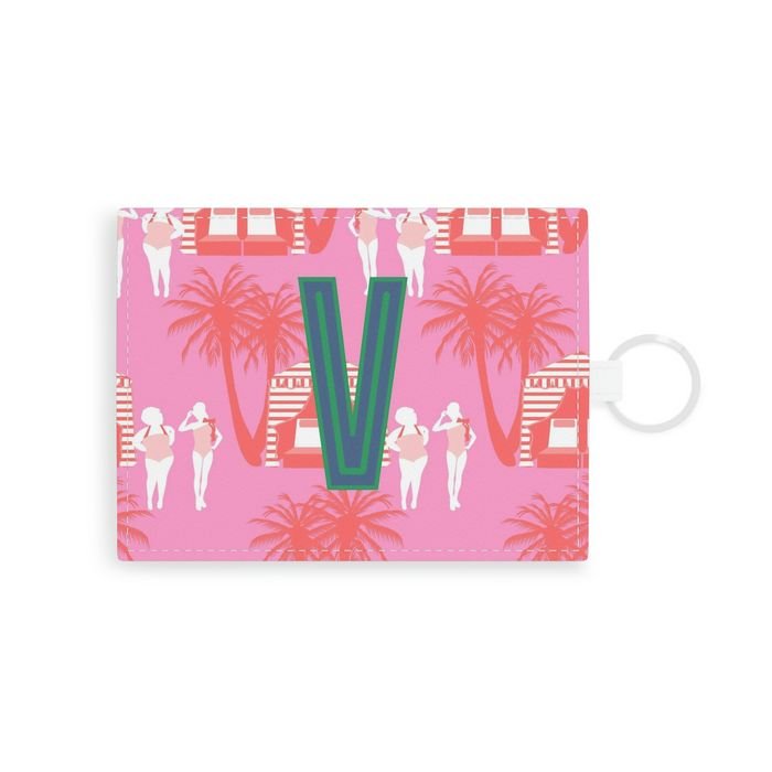 Cabana Single Initial Card Case-Pouch-CB Studio-The Grove