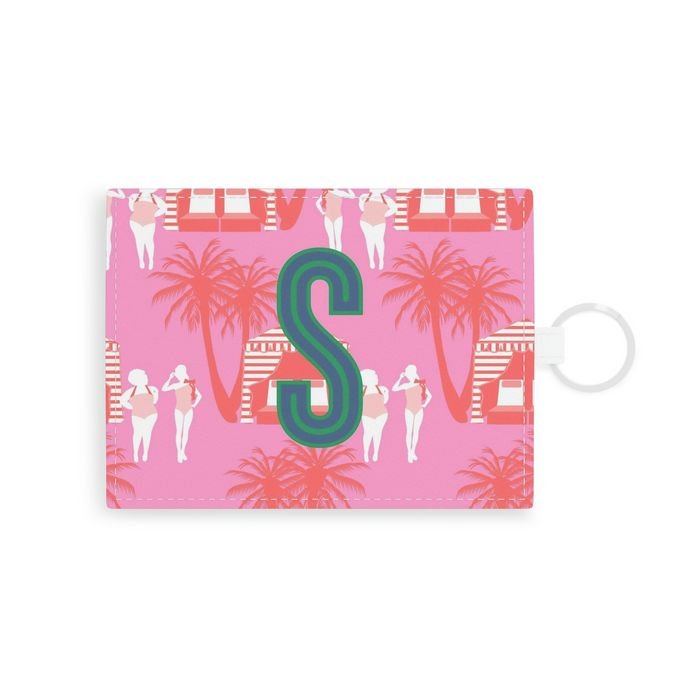 Cabana Single Initial Card Case-Pouch-CB Studio-The Grove