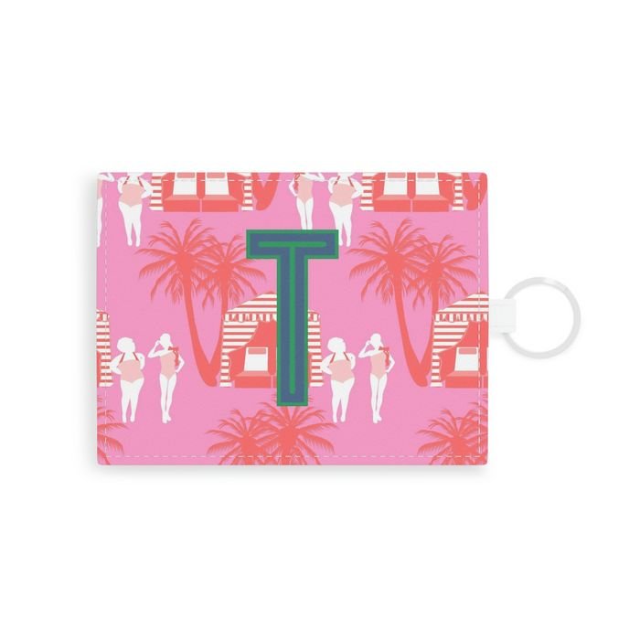 Cabana Single Initial Card Case-Pouch-CB Studio-The Grove