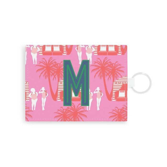 Cabana Single Initial Card Case-Pouch-CB Studio-The Grove