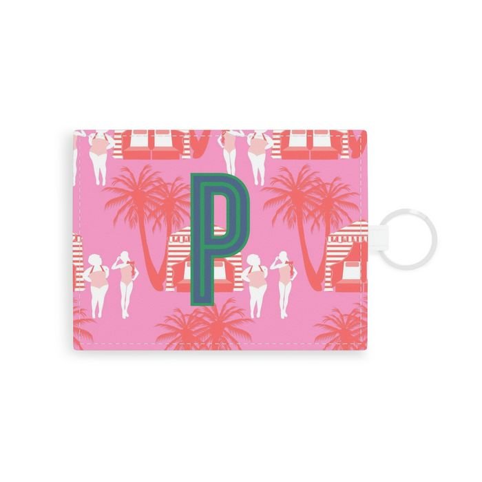 Cabana Single Initial Card Case-Pouch-CB Studio-The Grove