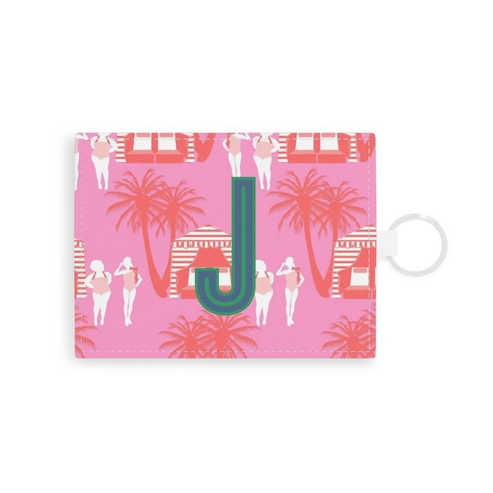 Cabana Single Initial Card Case-Pouch-CB Studio-The Grove