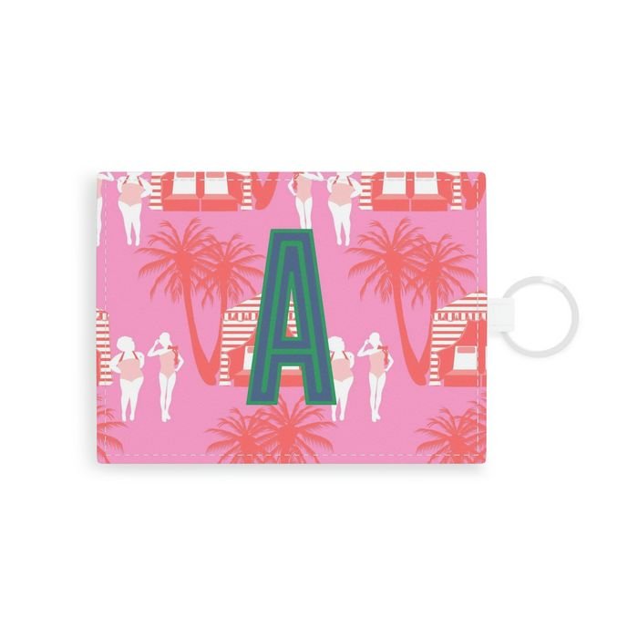 Cabana Single Initial Card Case-Pouch-CB Studio-The Grove