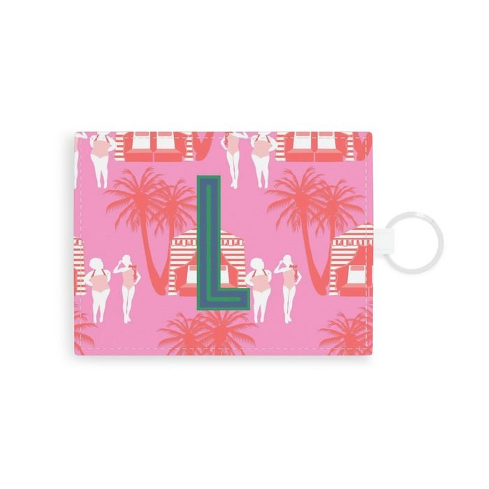 Cabana Single Initial Card Case-Pouch-CB Studio-The Grove