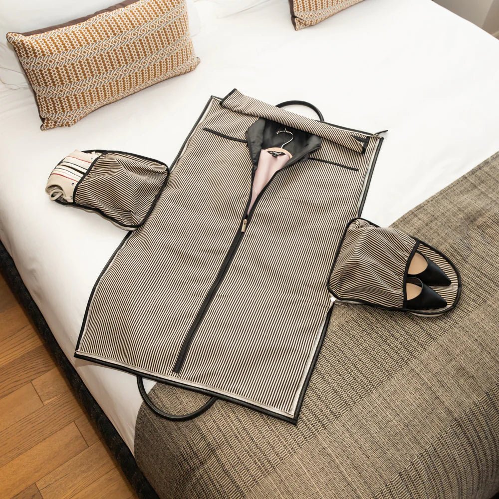 Capri 2-In-1 Garment Bag | Brown-Luggage-Brouk & Co-The Grove