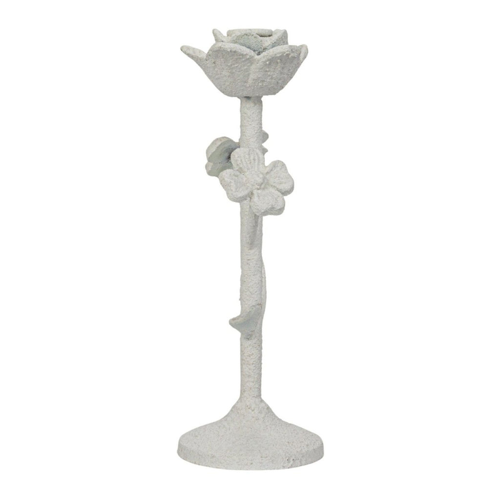 Cast Iron Flower Taper Holder-Candle Holders-Clementine WP-The Grove