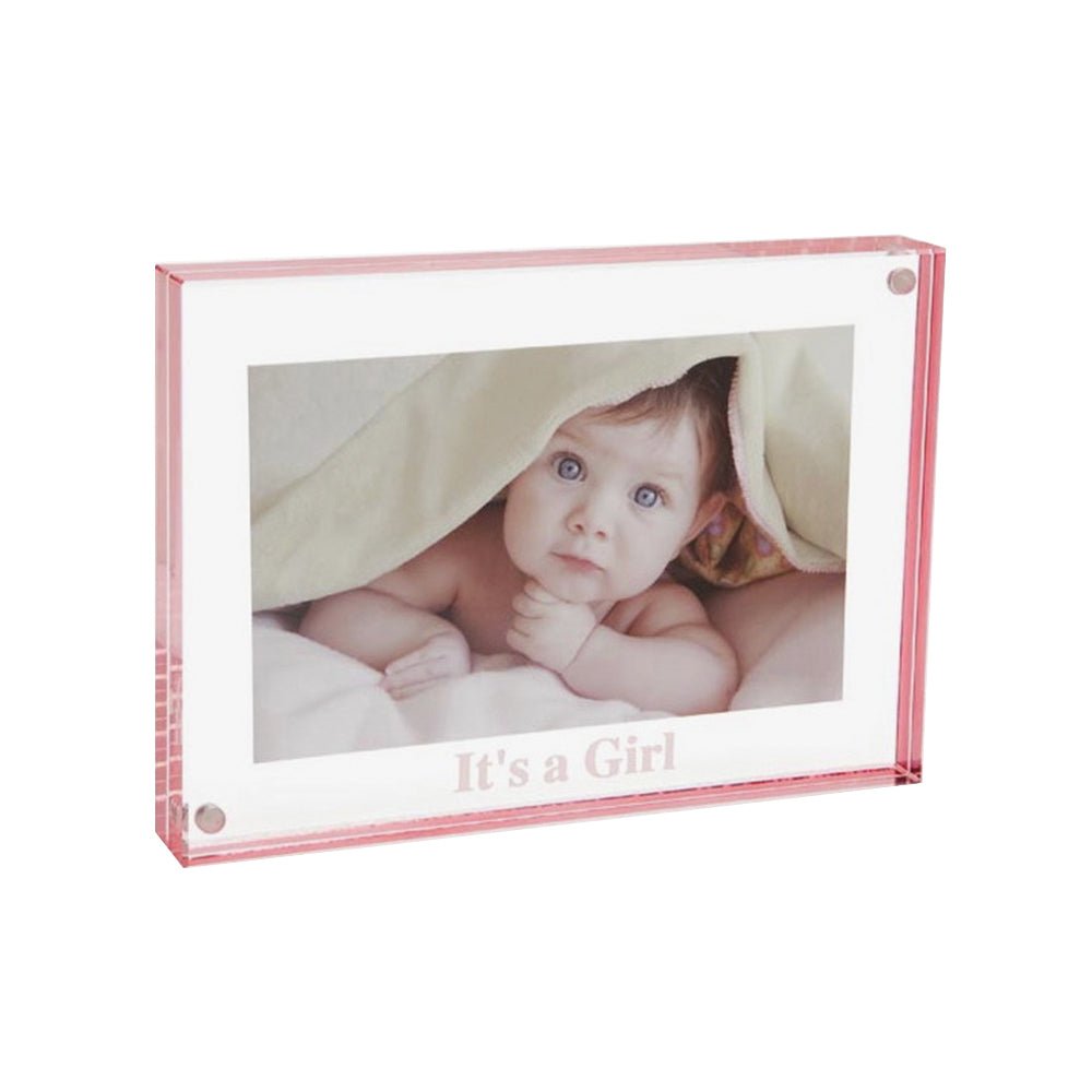 Celebration Magnet Frame | It's A Girl-Picture Frames-Canetti Design Group-The Grove