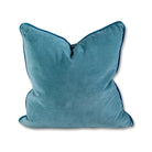 Charliss Velvet Pillow | Aqua + Peacock-Throw Pillows-Furbish Studio-The Grove