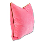 Charliss Velvet Pillow | Light Pink + Rust-Throw Pillows-Furbish Studio-The Grove