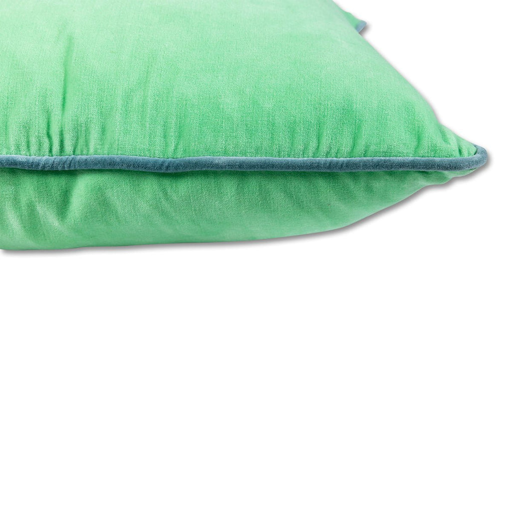 Charliss Velvet Pillow | Mint + Aqua-Throw Pillows-Furbish Studio-The Grove