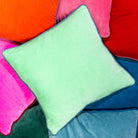 Charliss Velvet Pillow | Mint + Aqua-Throw Pillows-Furbish Studio-The Grove