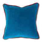 Charliss Velvet Pillow | Peacock + Cherry-Throw Pillows-Furbish Studio-The Grove