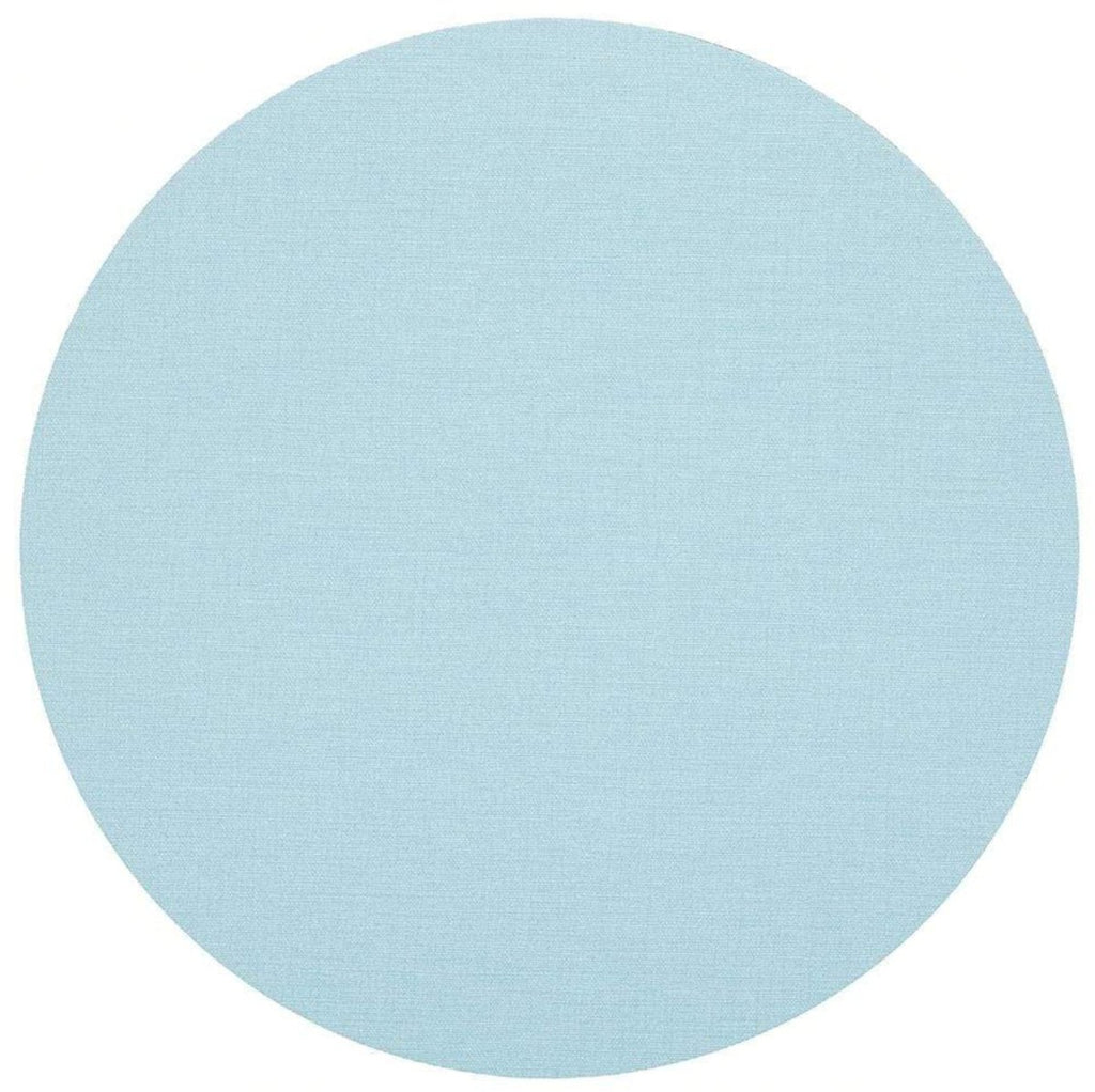 Classic Canvas Round Aqua Placemat-Placemats-Clementine WP-The Grove