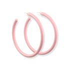 Color Coat Hoops | Blush-Earrings-Twist-The Grove