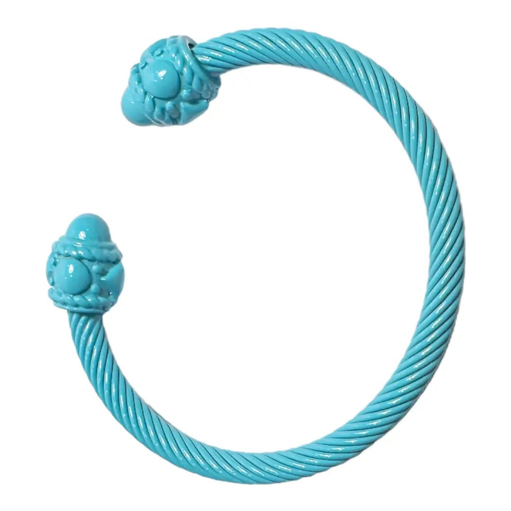 Color Dipped Bangle | Blue-Bracelets-Twist-The Grove