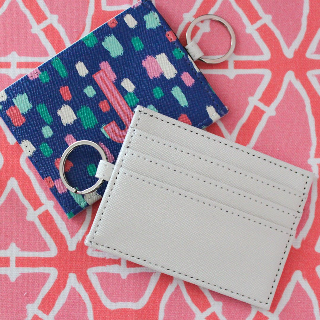 Confetti Single Initial Card Case-Pouch-CB Studio-The Grove