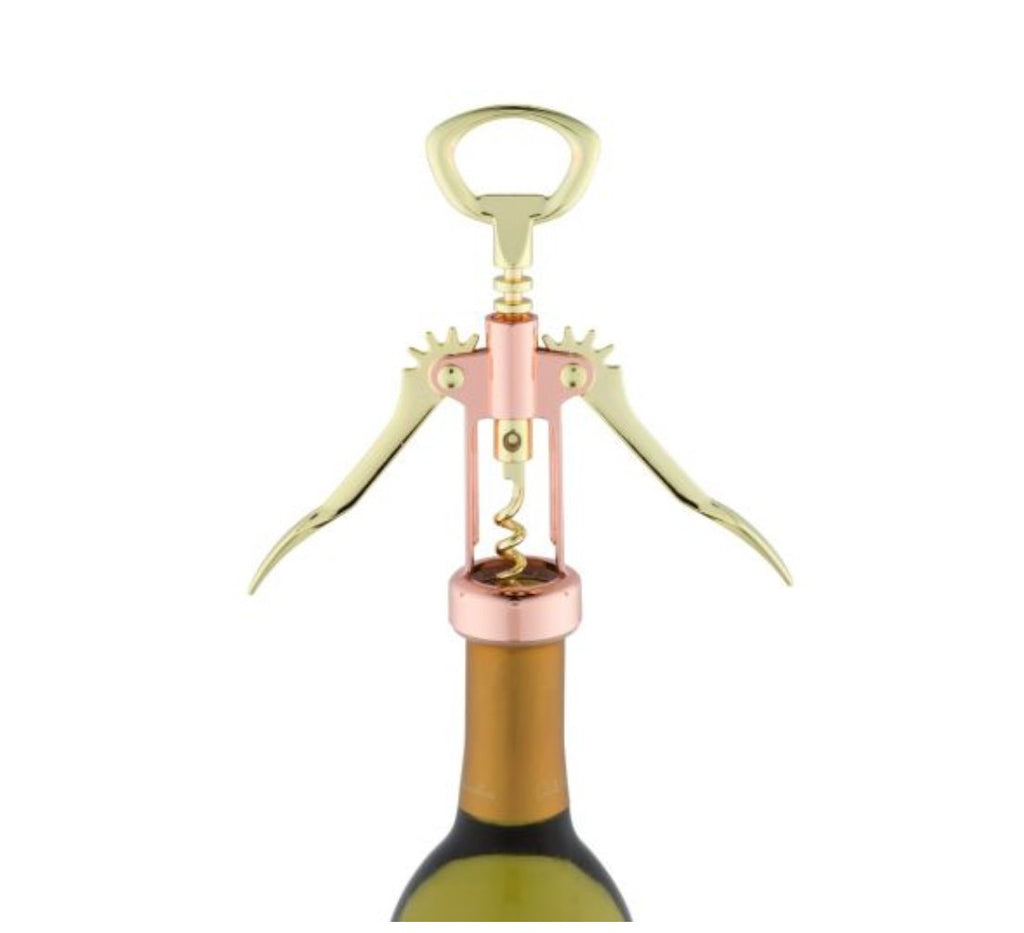 Copper and Gold Winged Corkscrew-Wine Opener-Clementine WP-The Grove