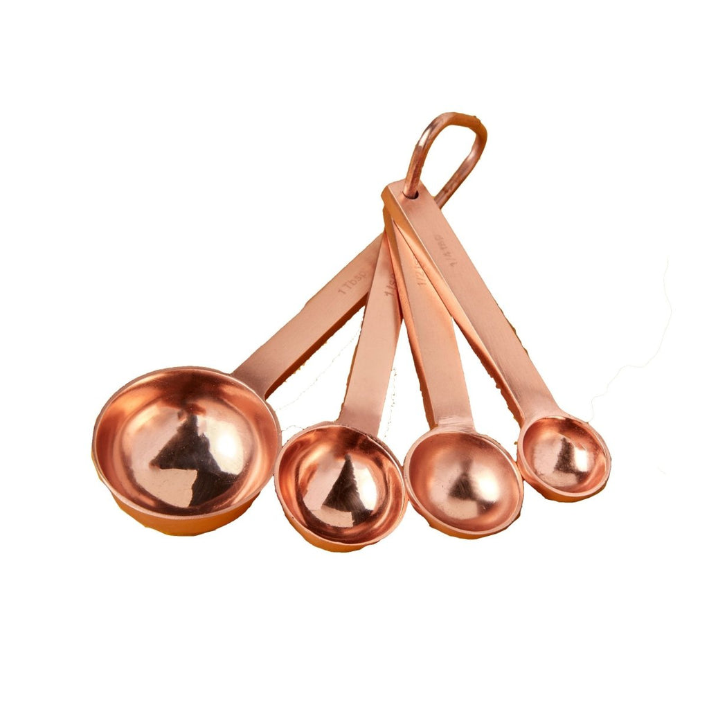 Copper Measuring Spoons, Set of 4-Measuring Spoons-Clementine WP-The Grove