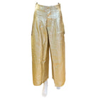 Culotte Linen Pant | Gold-Pants-Lanhtropy-The Grove