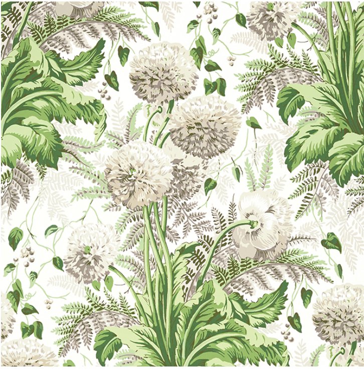 Dahlia Wallpaper-Wallpaper-Thibaut-The Grove