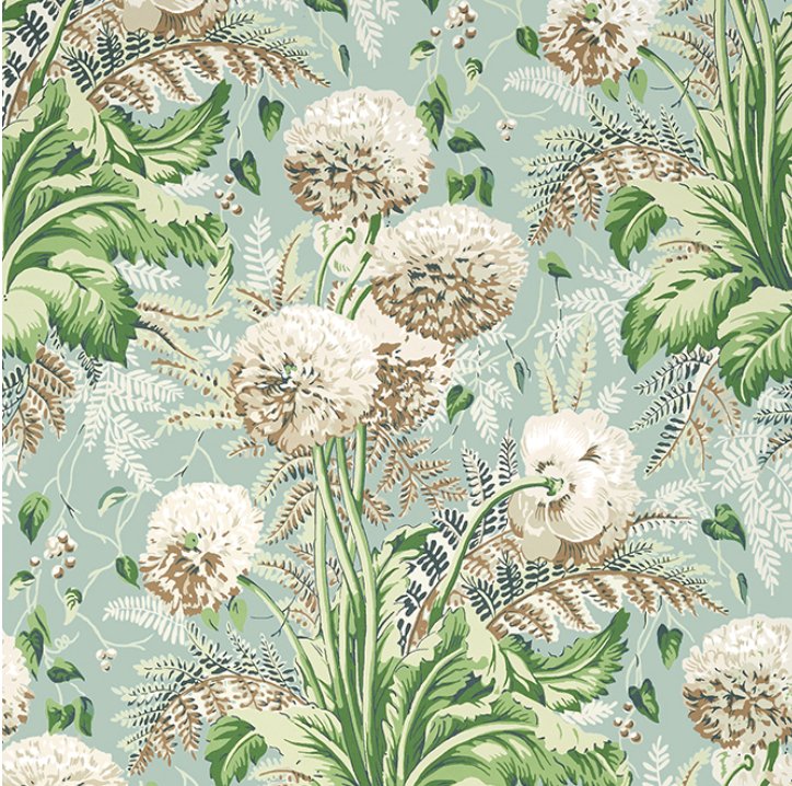 Dahlia Wallpaper-Wallpaper-Thibaut-The Grove
