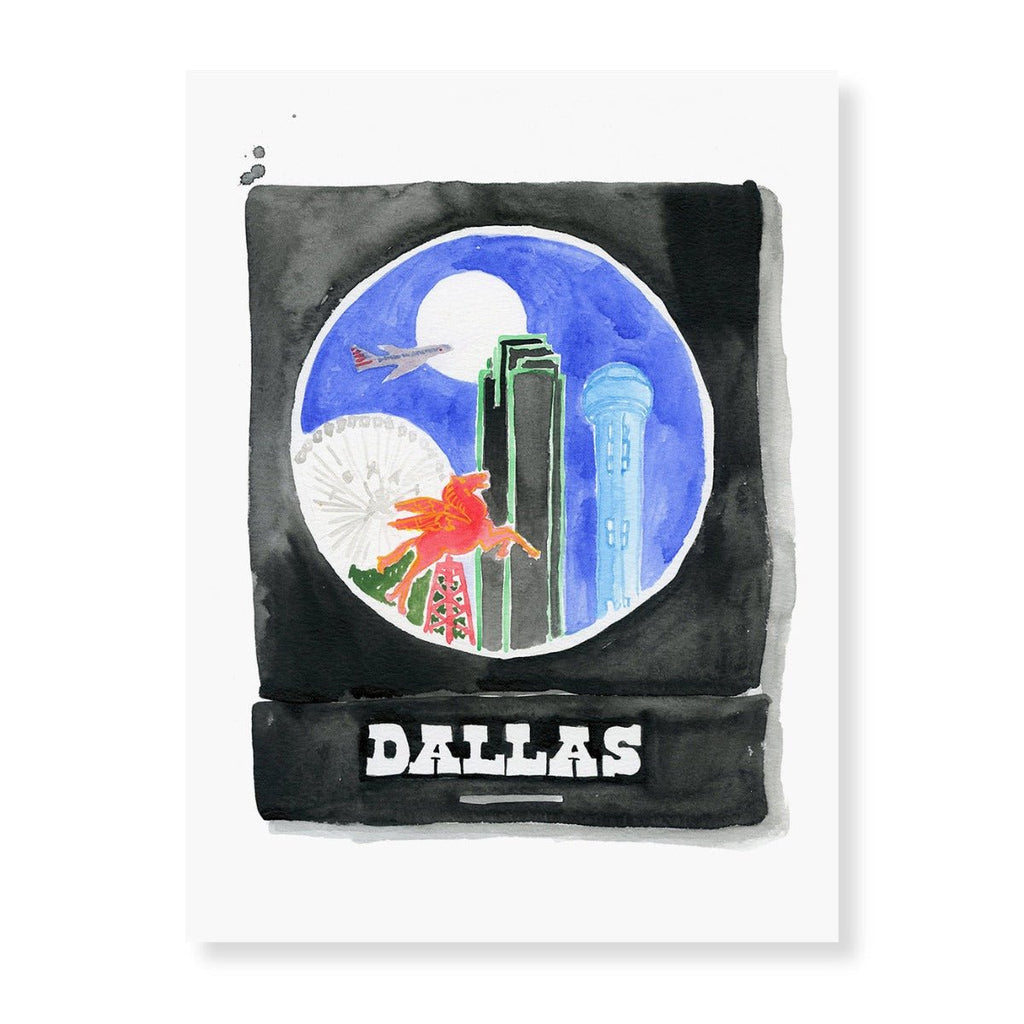 Dallas Matchbook-Art Print-Furbish Studio-The Grove