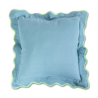 Darcy Linen Pillow | Aqua + Mint-Throw Pillows-Furbish Studio-The Grove