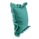 Darcy Linen Pillow | Green + Aqua-Throw Pillows-Furbish Studio-The Grove