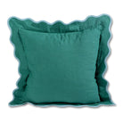 Darcy Linen Pillow | Green + Aqua-Throw Pillows-Furbish Studio-The Grove