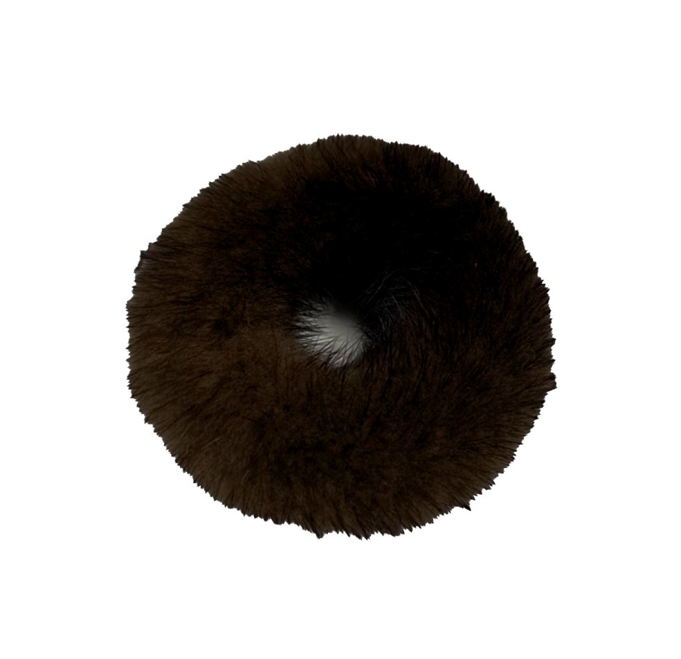 Dark Brown Mink Scrunchie-Hair Accessories-Twist-The Grove