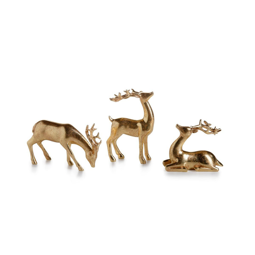 Decorative Gold Reindeer | 3 Styles-Seasonal & Holiday Decorations-Zodax-The Grove