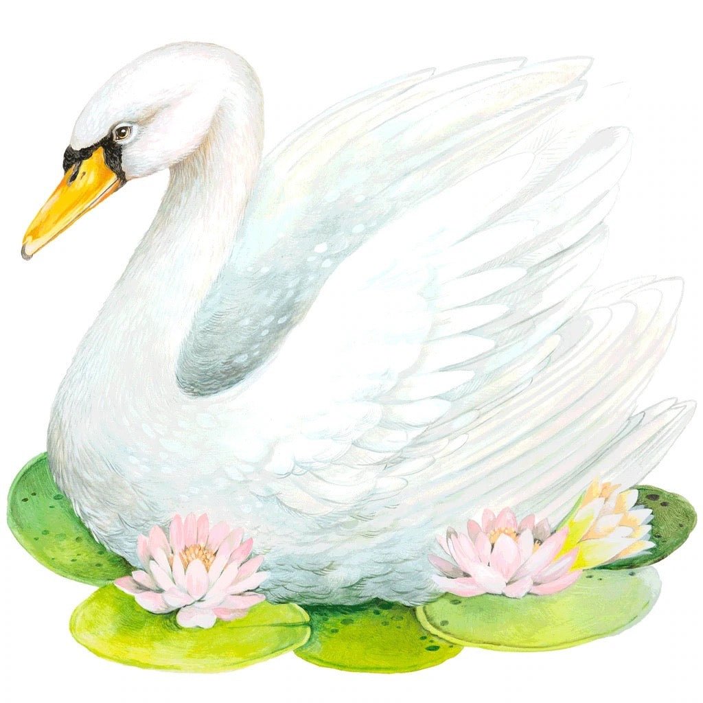 Die-Cut Fabulous Swan Placemat-Paper Placemat-Hester & Cook-The Grove