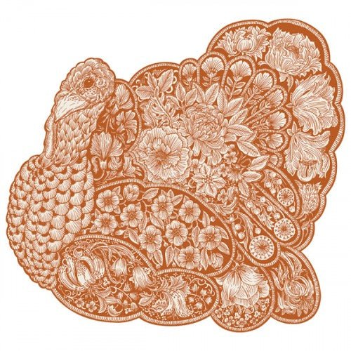 Die-Cut Harvest Turkey Paper Placements-Paper Placemat-Clementine WP-The Grove