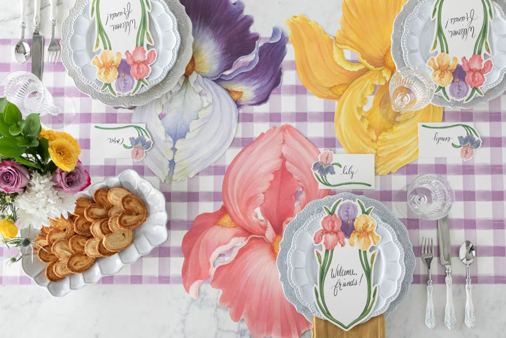 Die Cut Iris Placemat-Paper Placemat-Clementine WP-The Grove