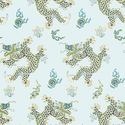 Dragon Dance Wallpaper-Wallpaper-Thibaut-The Grove