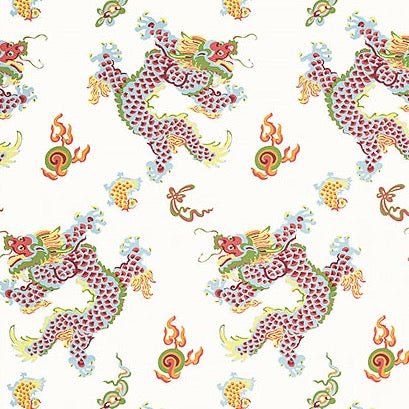 Dragon Dance Wallpaper-Wallpaper-Thibaut-The Grove