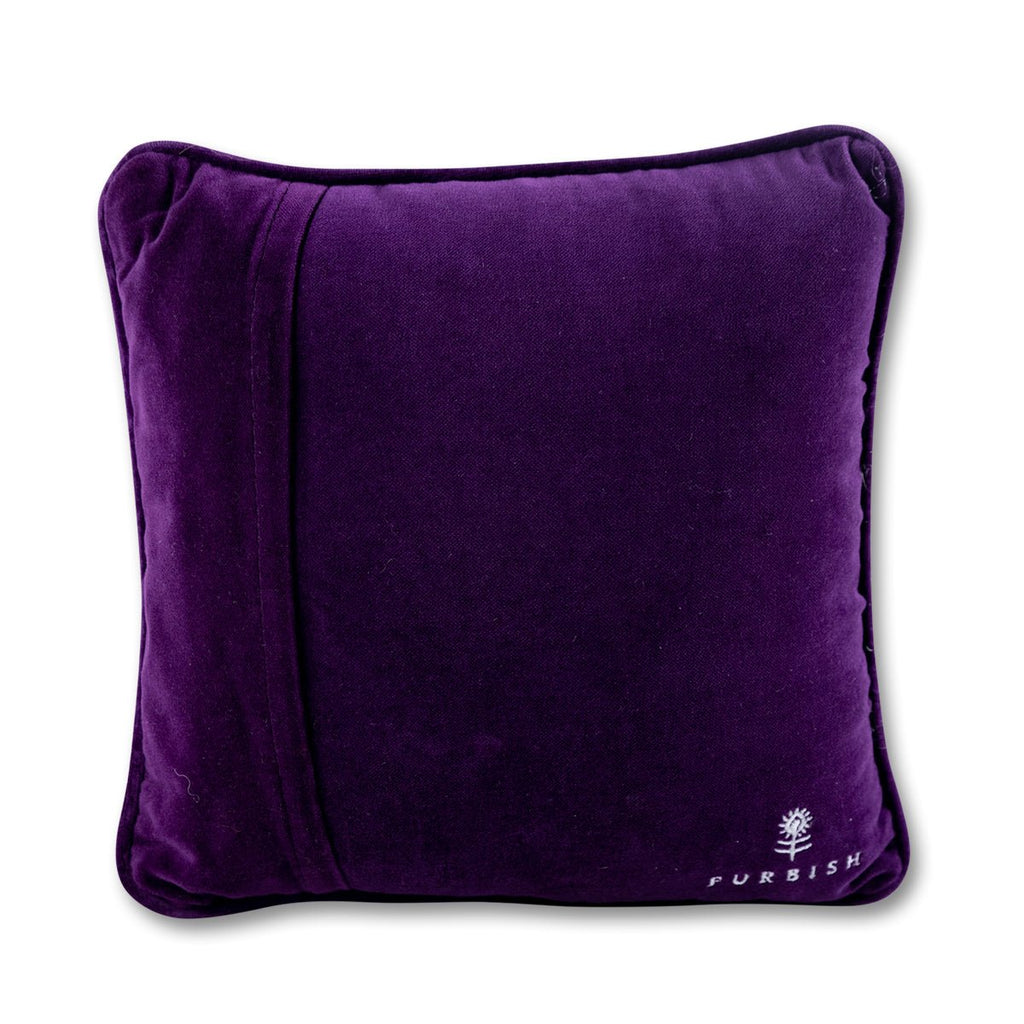 Drama Needlepoint Pillow-Throw Pillows-Furbish Studio-The Grove