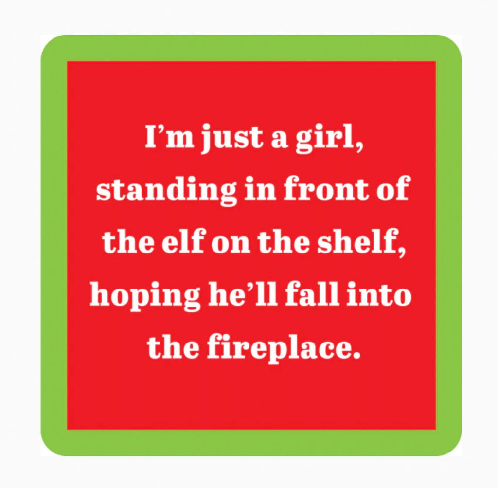 Elf On The Shelf Coaster-Coasters-Clementine WP-The Grove