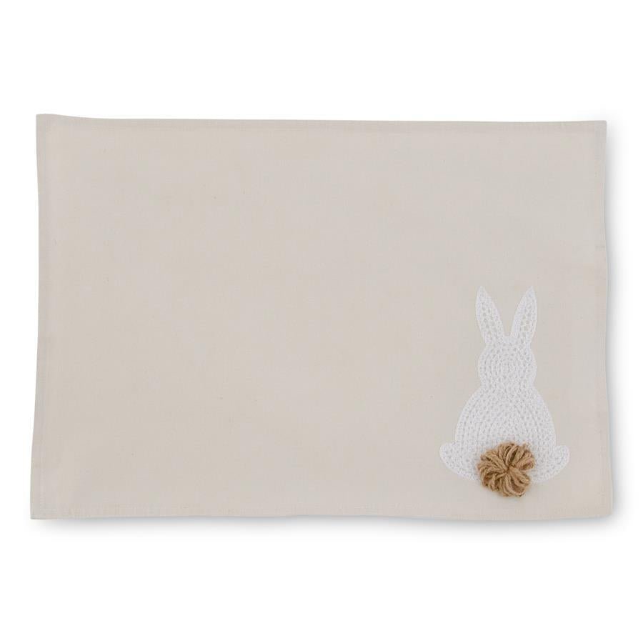 Embroidered Easter Bunny Placemat-Placemats-Clementine WP-The Grove