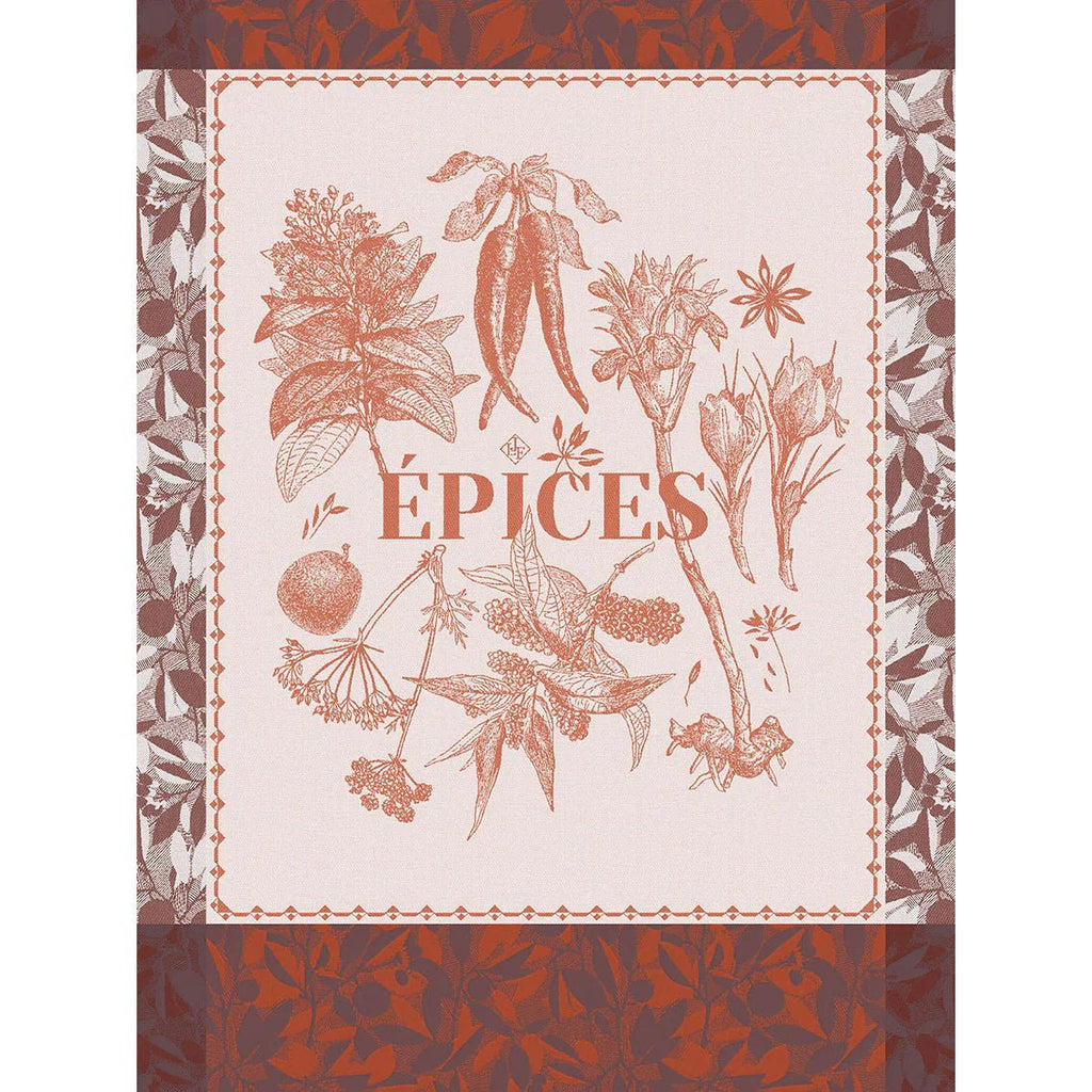 Épices & Aromates Red Tea Towel-Tea Towel-Clementine WP-The Grove