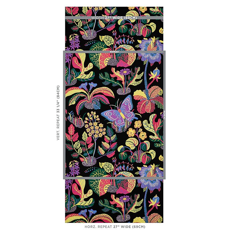 Exotic Butterfly Wallpaper-Wallpaper-Schumacher-The Grove