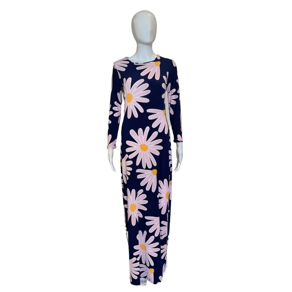 Flower Jersey Maxi Dress-Dresses-Compañia Fantastica-The Grove